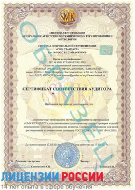 Образец сертификата соответствия аудитора Яхрома Сертификат ISO 13485